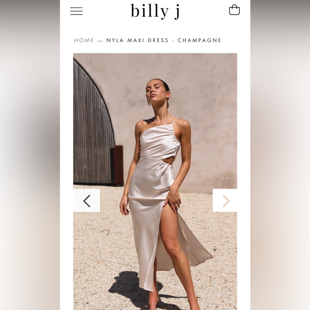 Billy J Nyla Maxi Dress - Champagne